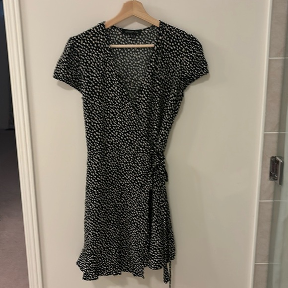 Dynamite Polka-Dot Wrap Dress - Picture 2 of 3